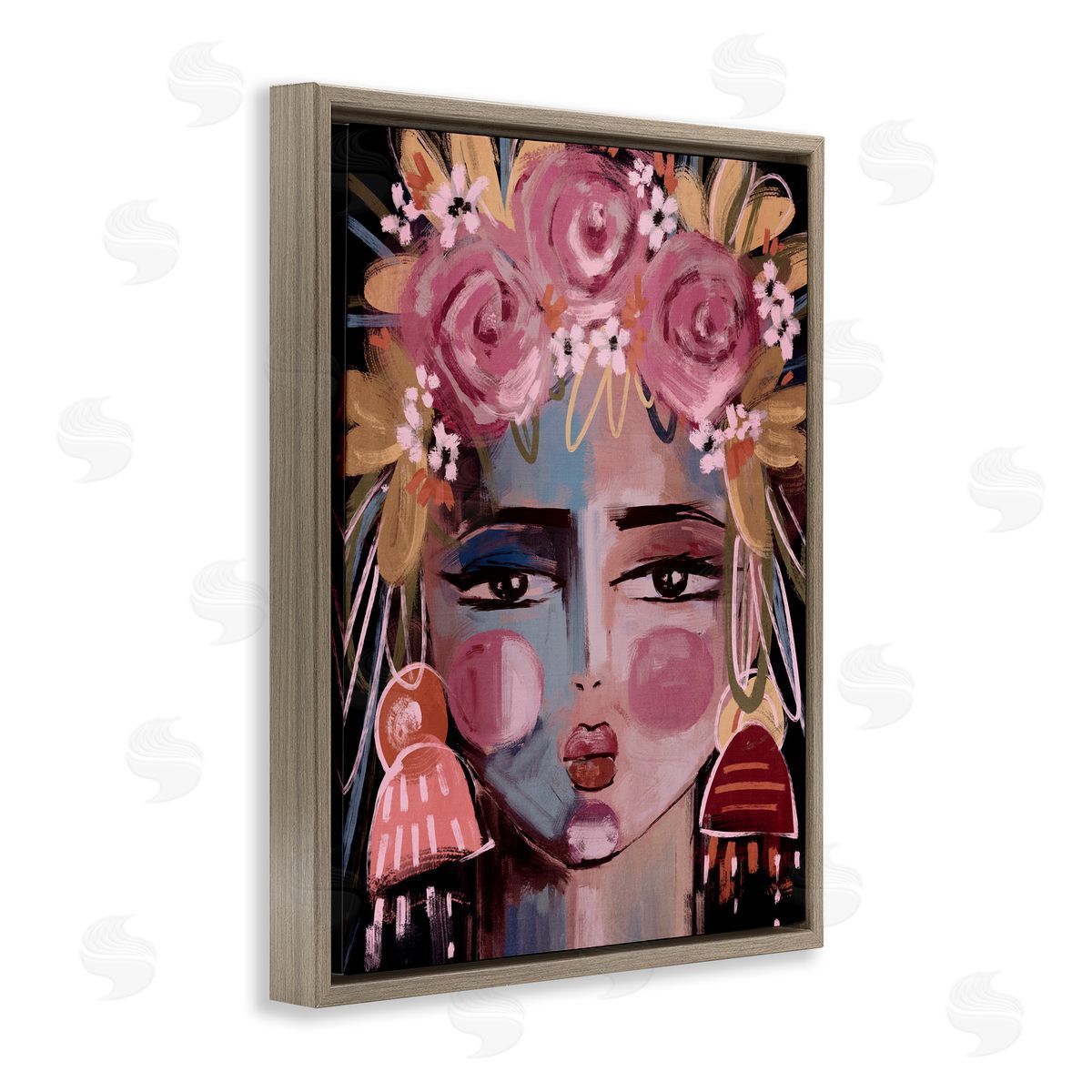 Anna Lischenko Modern Diva Female Portrait Canvas Wall Art Print