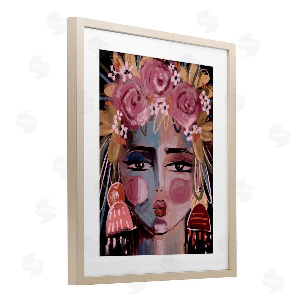 Anna Lischenko Modern Diva Female Portrait Canvas Wall Art Print