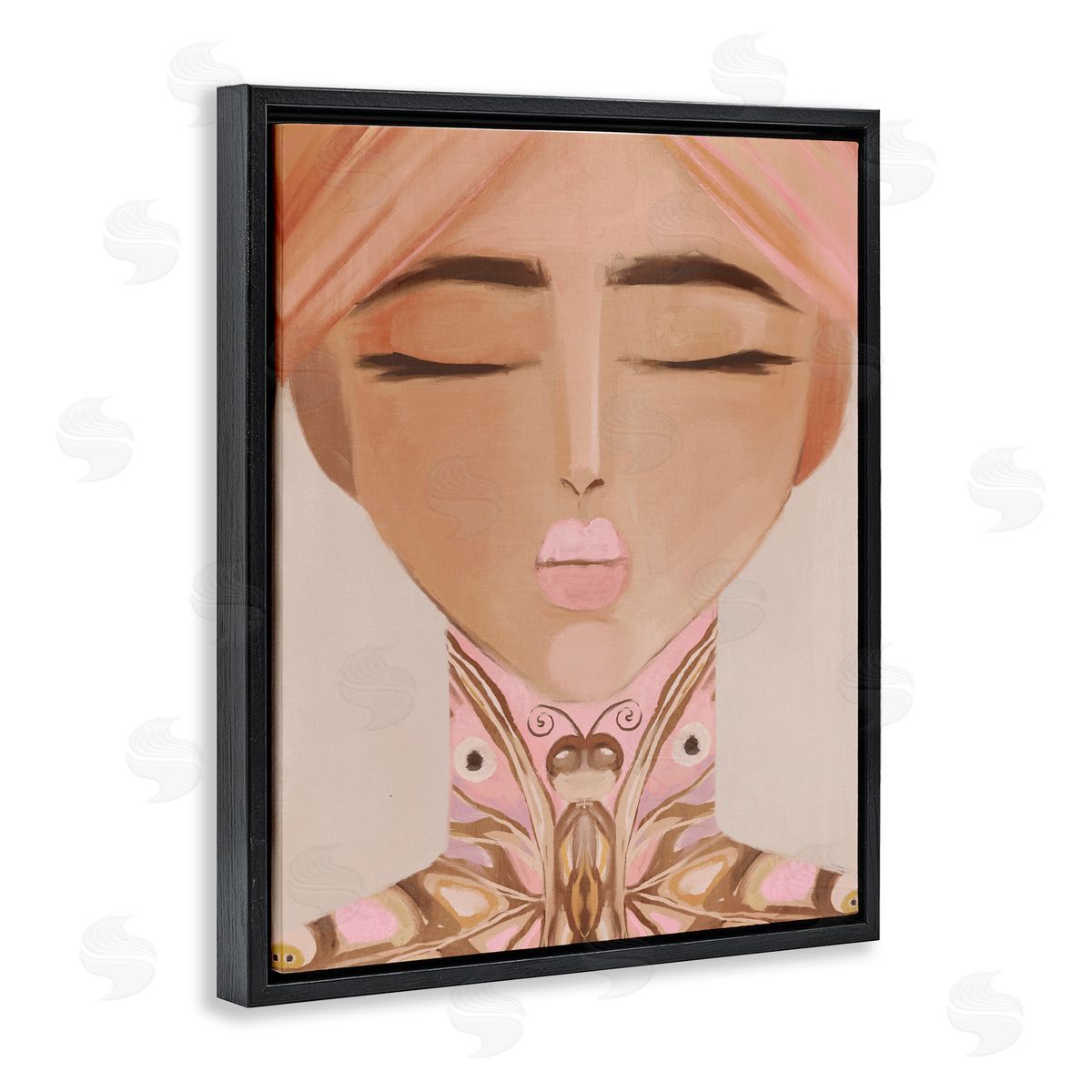 Anna Lischenko Lady Butterfly Portrait Canvas Wall Art Print