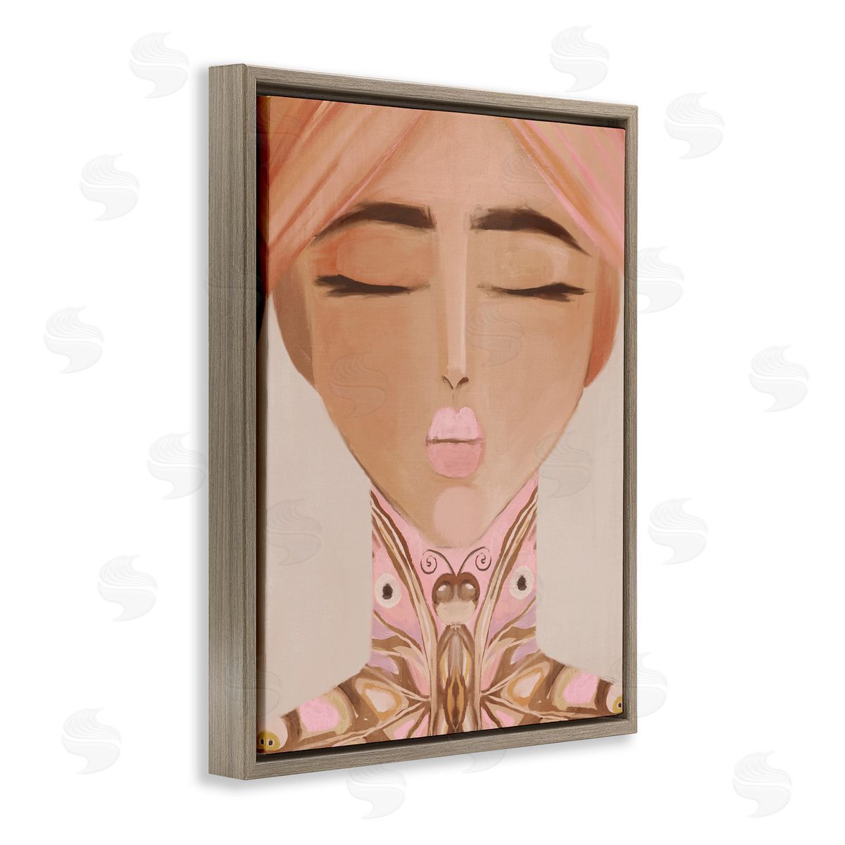 Anna Lischenko Lady Butterfly Portrait Canvas Wall Art Print