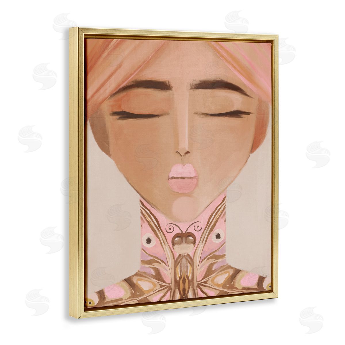 Anna Lischenko Lady Butterfly Portrait Canvas Wall Art Print