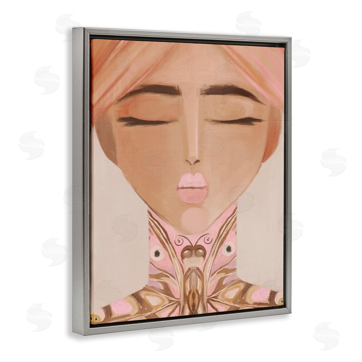 Anna Lischenko Lady Butterfly Portrait Canvas Wall Art Print