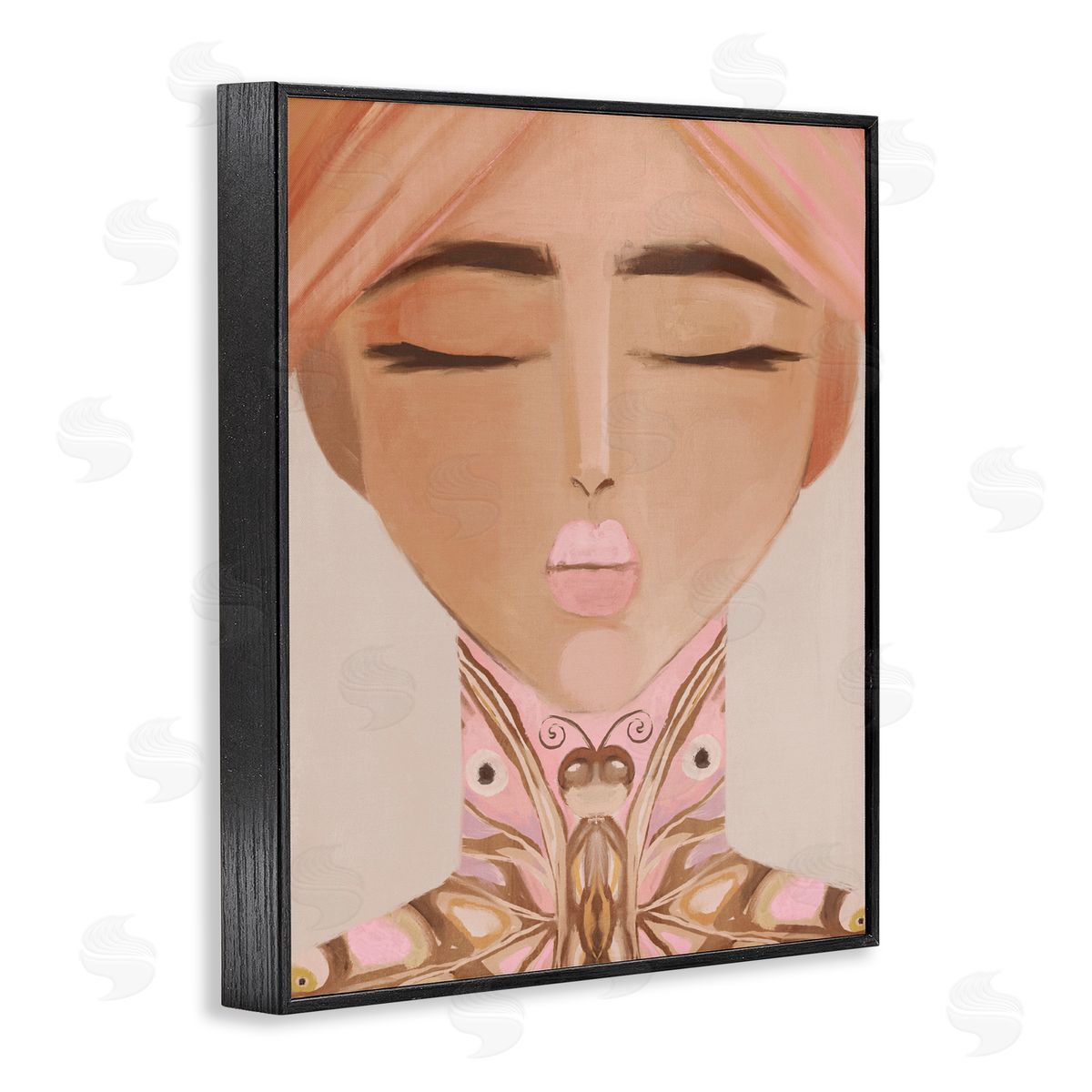 Anna Lischenko Lady Butterfly Portrait Canvas Wall Art Print