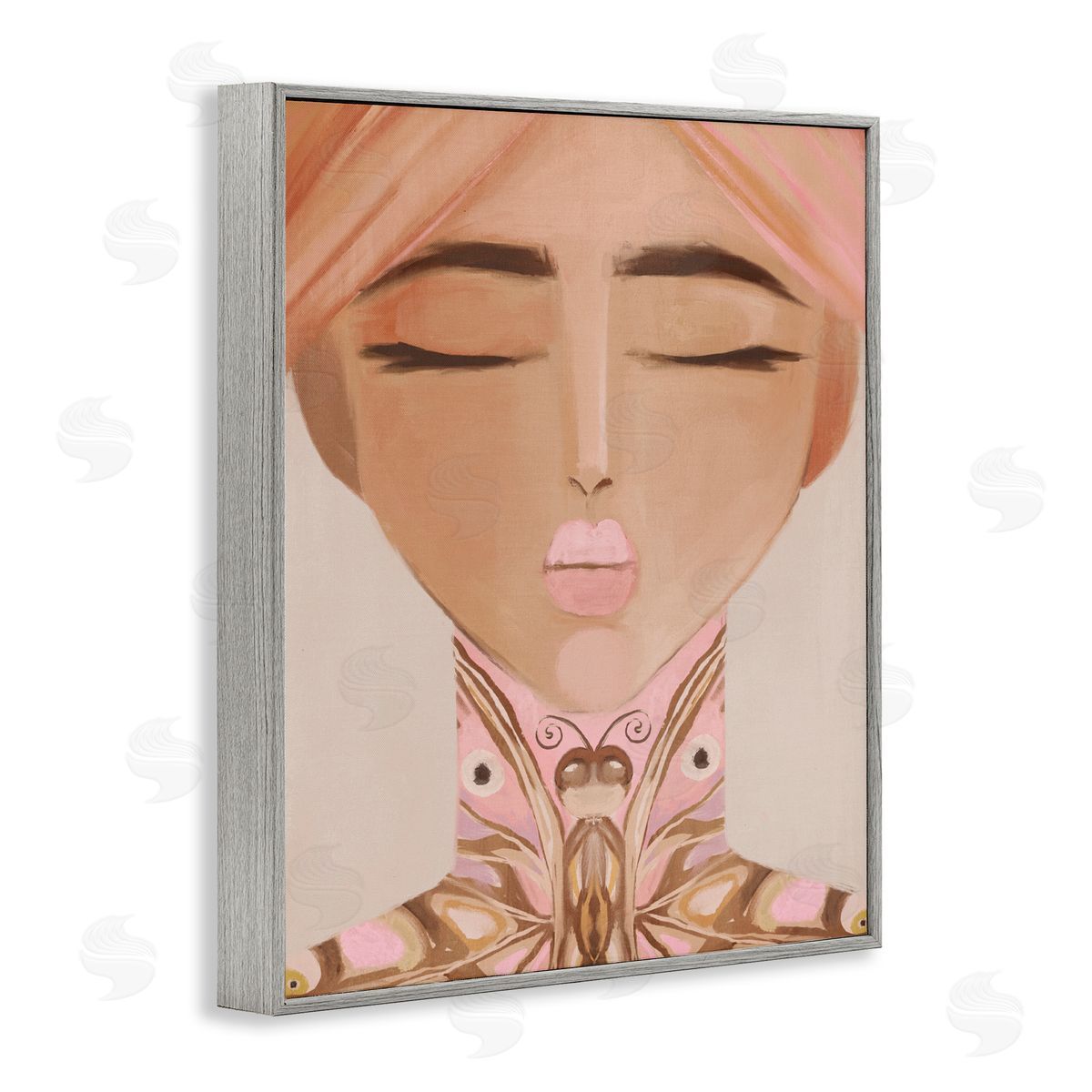 Anna Lischenko Lady Butterfly Portrait Canvas Wall Art Print