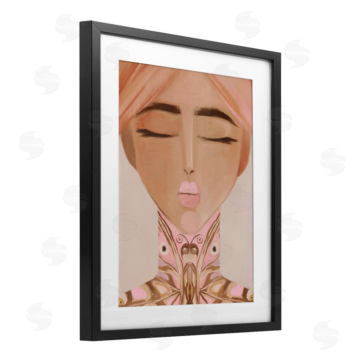 Anna Lischenko Lady Butterfly Portrait Canvas Wall Art Print