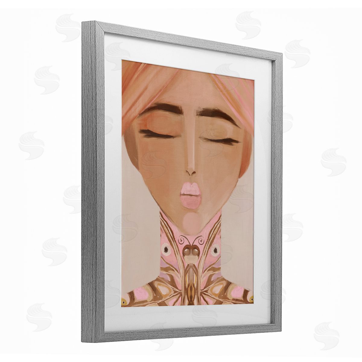 Anna Lischenko Lady Butterfly Portrait Canvas Wall Art Print