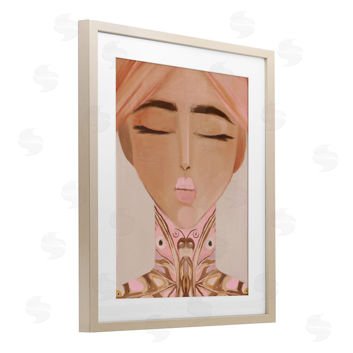 Anna Lischenko Lady Butterfly Portrait Canvas Wall Art Print