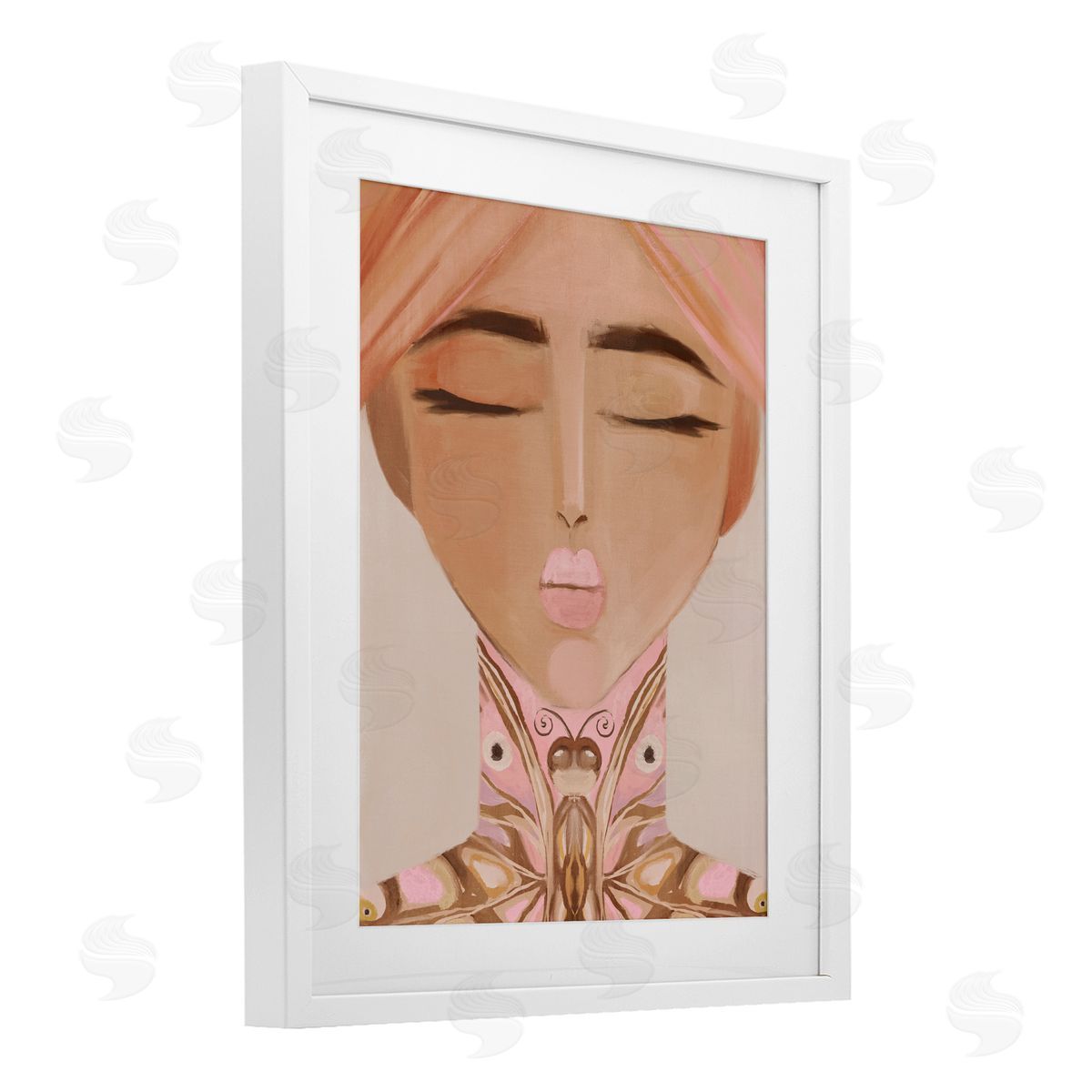 Anna Lischenko Lady Butterfly Portrait Canvas Wall Art Print