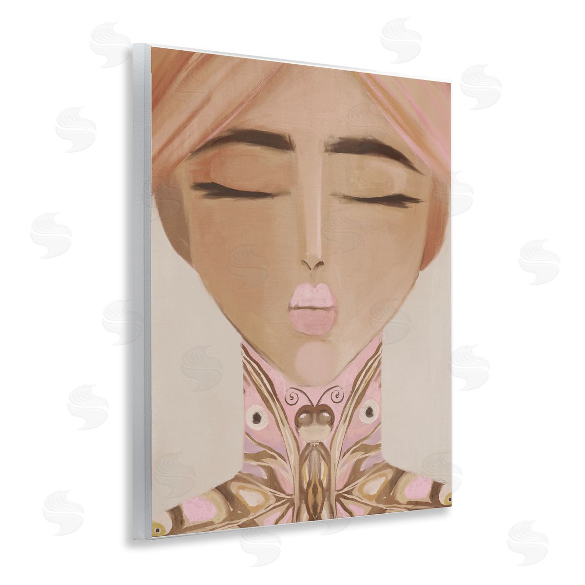Anna Lischenko Lady Butterfly Portrait Canvas Wall Art Print