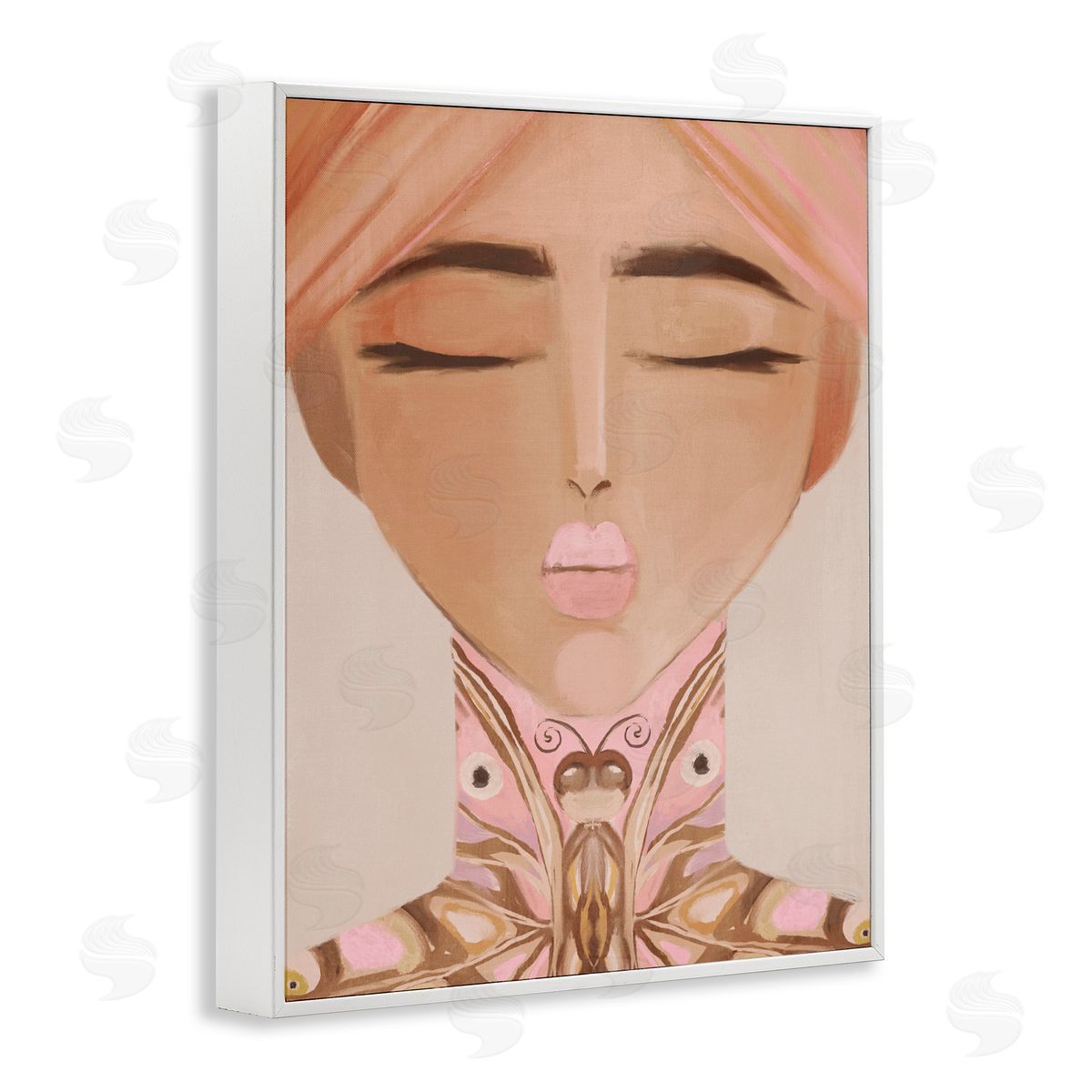 Anna Lischenko Lady Butterfly Portrait Canvas Wall Art Print