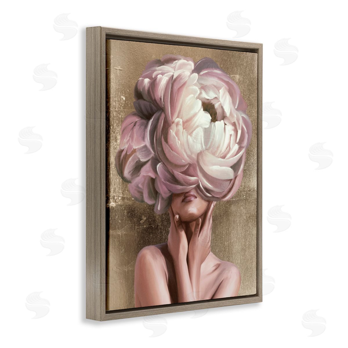 Anna Lischenko Woman With Blooming Petals Canvas Wall Art Print