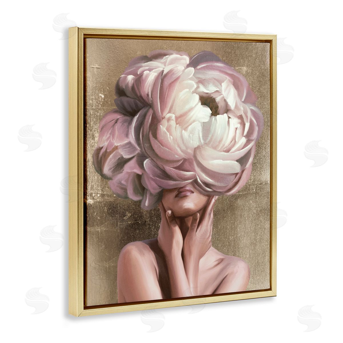 Anna Lischenko Woman With Blooming Petals Canvas Wall Art Print