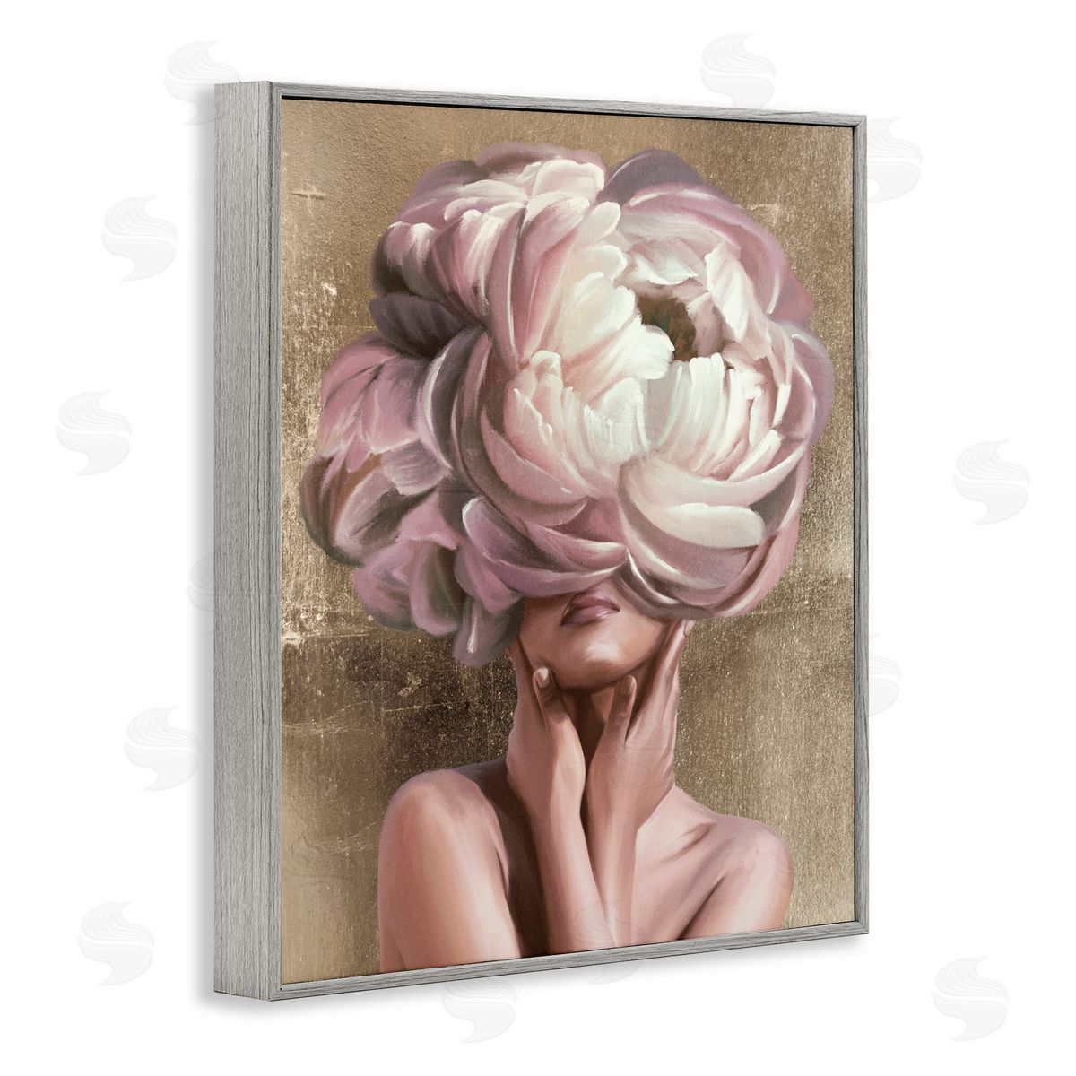 Anna Lischenko Woman With Blooming Petals Canvas Wall Art Print