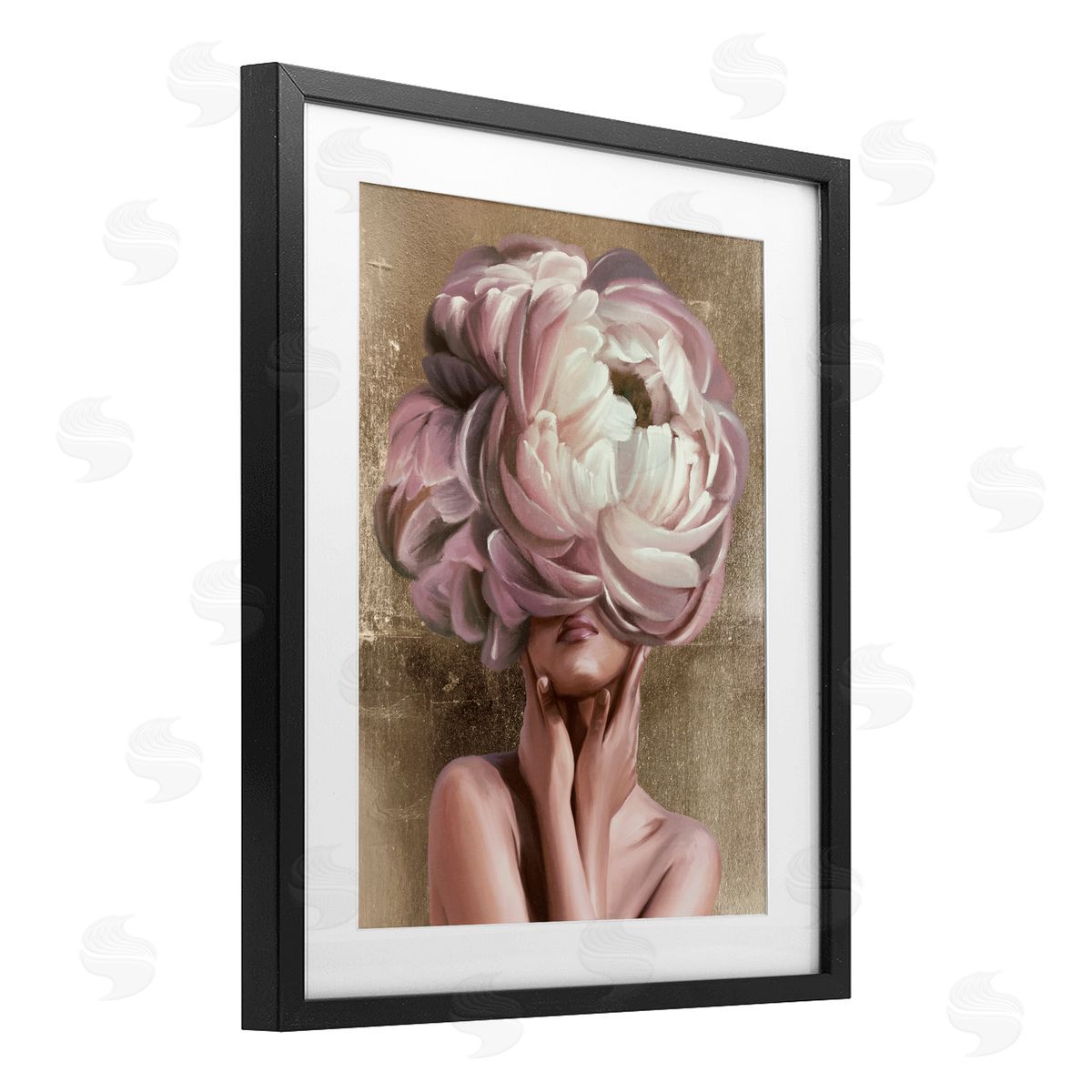 Anna Lischenko Woman With Blooming Petals Canvas Wall Art Print