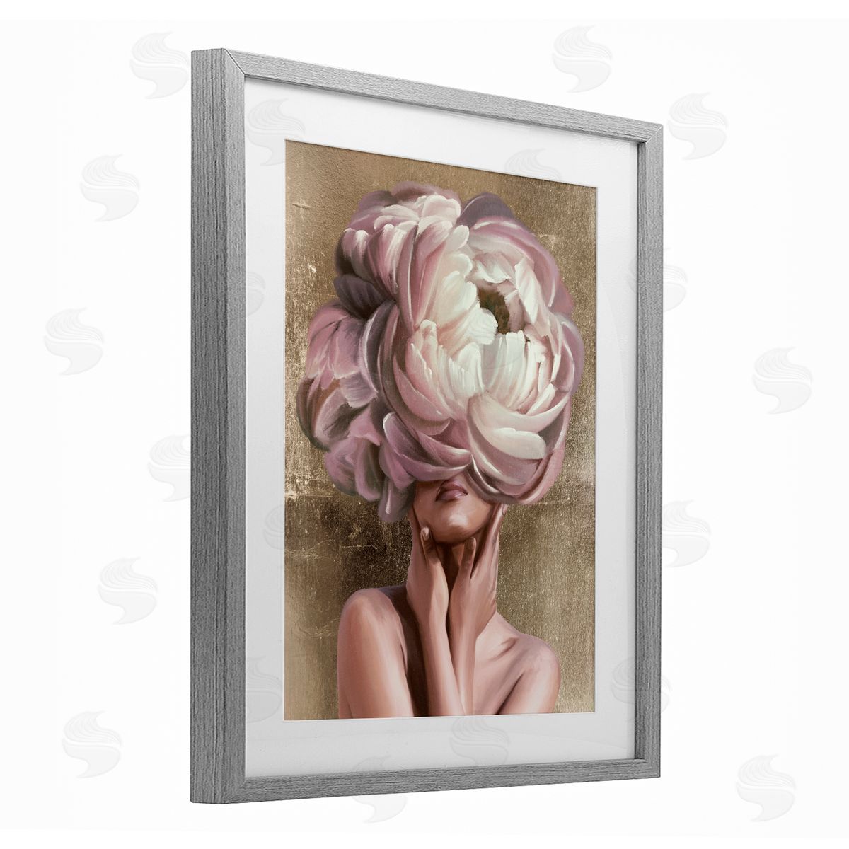 Anna Lischenko Woman With Blooming Petals Canvas Wall Art Print