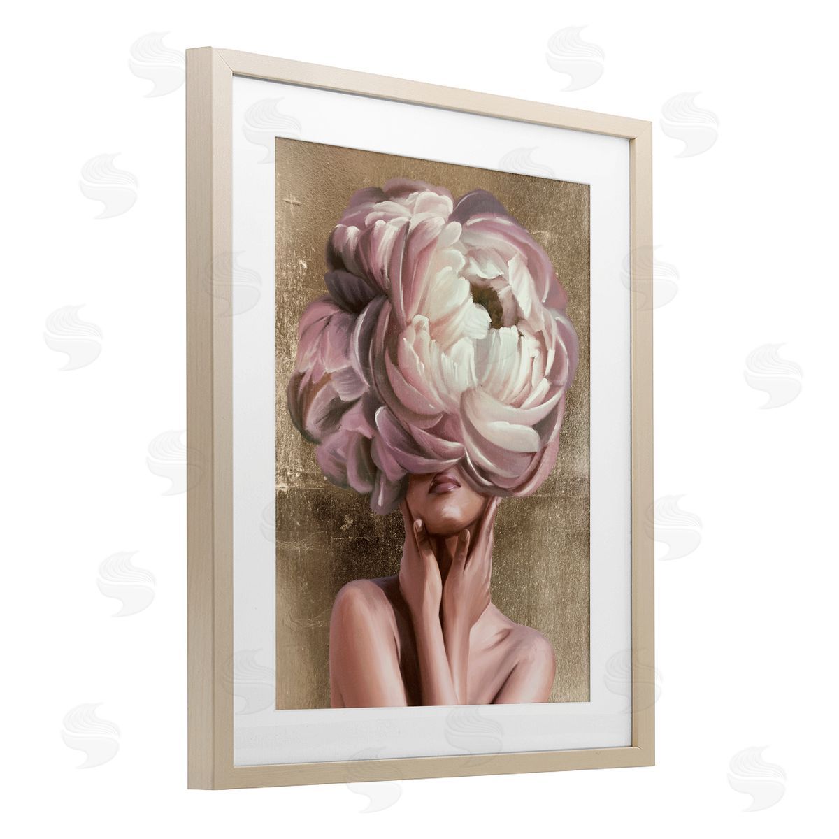 Anna Lischenko Woman With Blooming Petals Canvas Wall Art Print