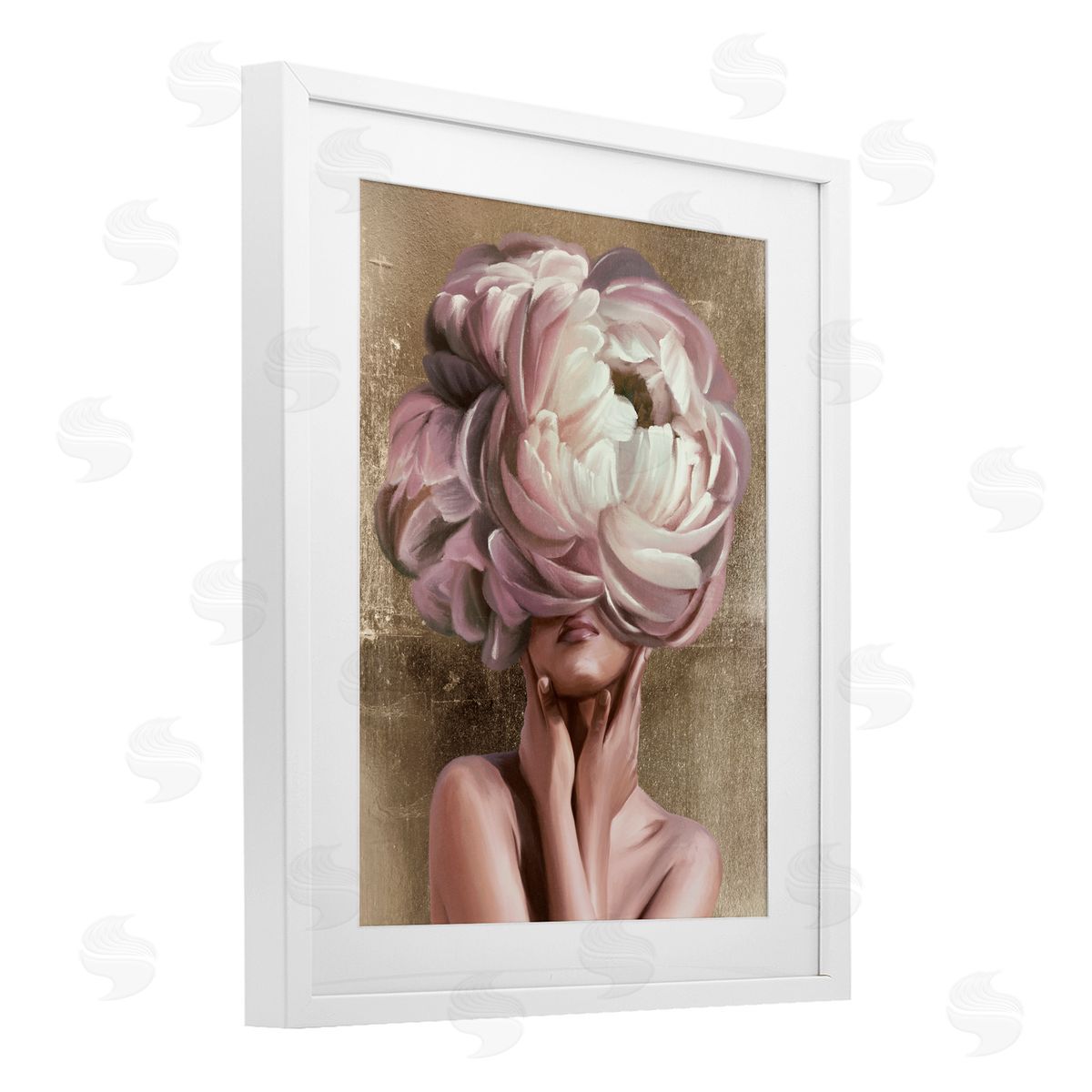 Anna Lischenko Woman With Blooming Petals Canvas Wall Art Print