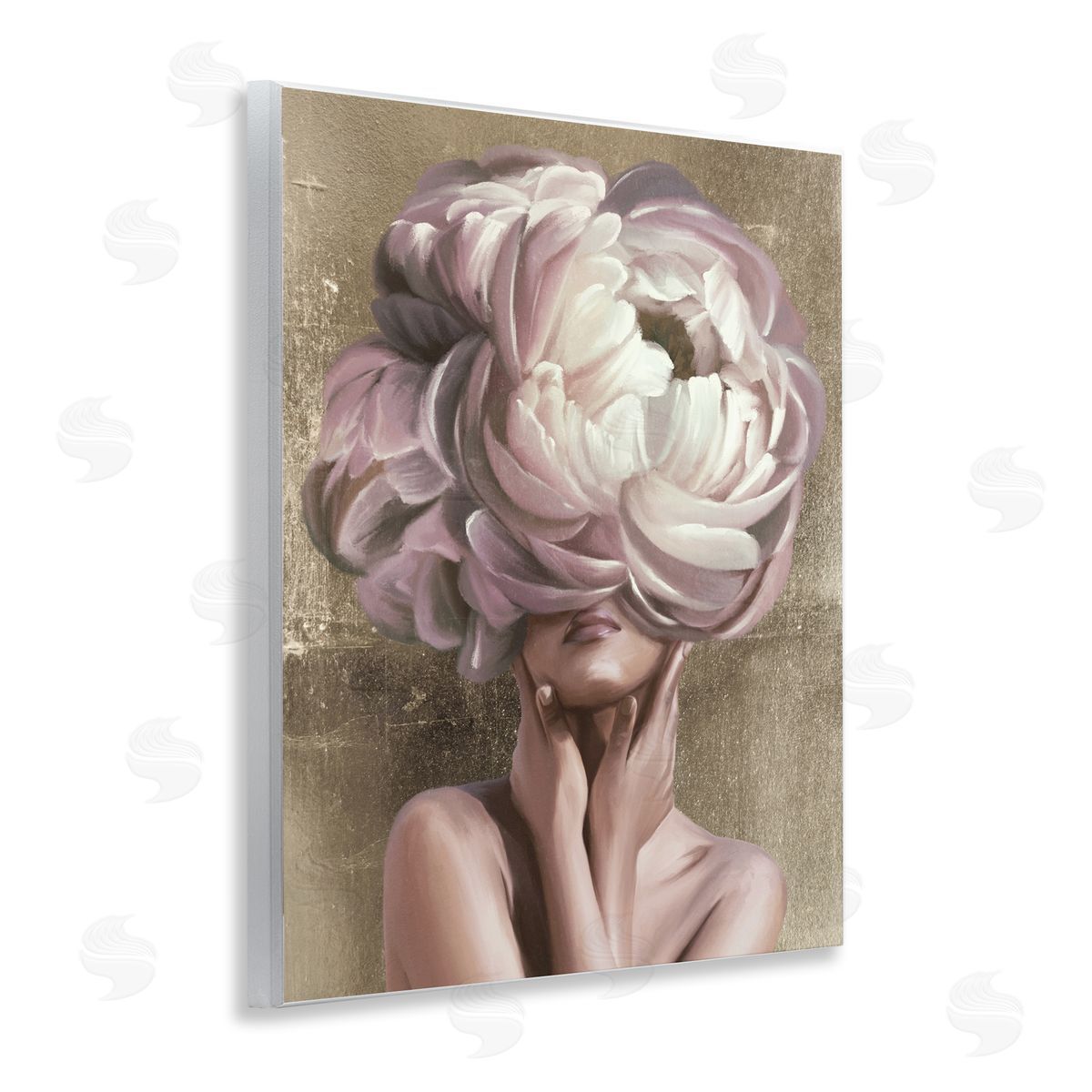 Anna Lischenko Woman With Blooming Petals Canvas Wall Art Print