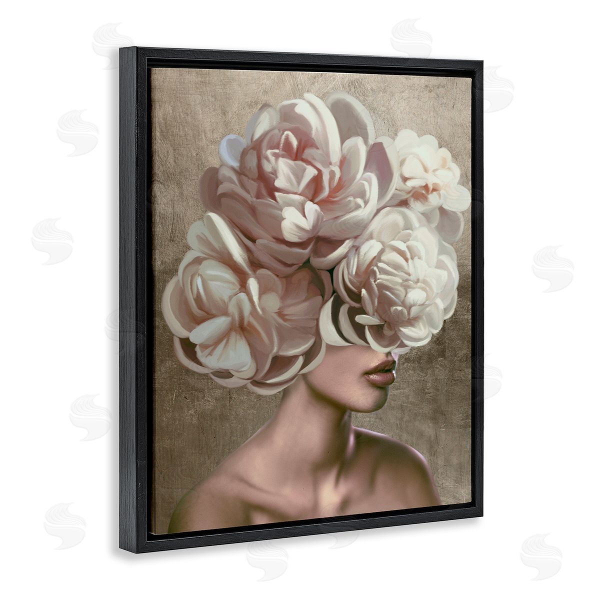 Anna Lischenko Surreal Female with Flowers Canvas Wall Art Print