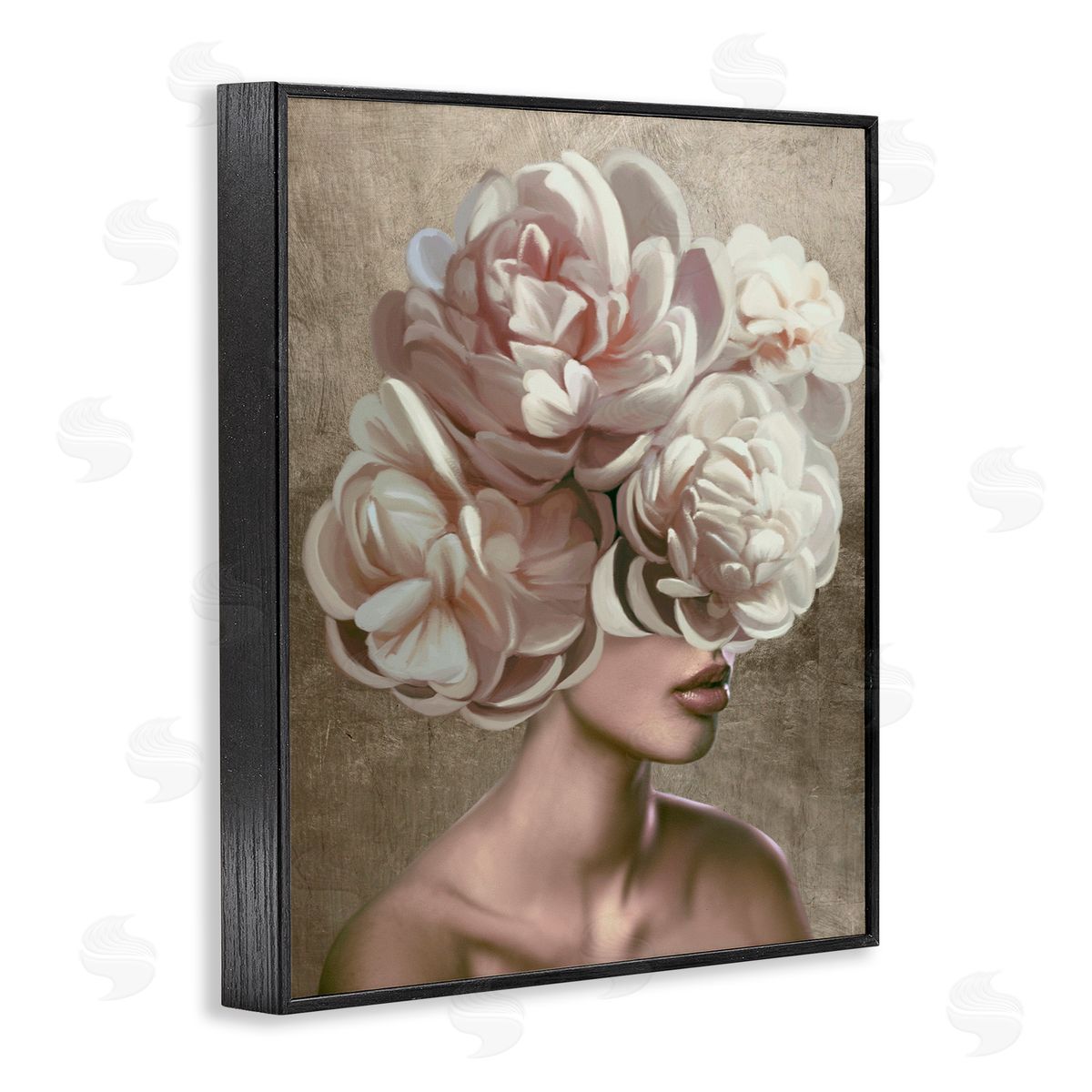 Anna Lischenko Surreal Female with Flowers Canvas Wall Art Print