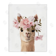 Anna Lischenko | Llama with Soft Flowers