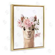 Anna Lischenko | Llama with Soft Flowers