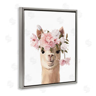 Anna Lischenko | Llama with Soft Flowers