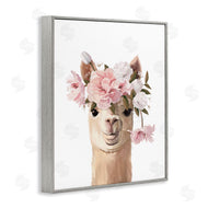 Anna Lischenko | Llama with Soft Flowers