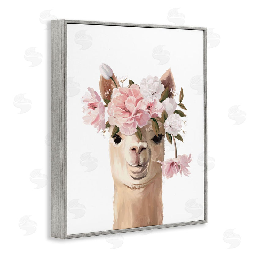 Anna Lischenko | Llama with Soft Flowers