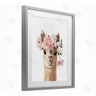 Anna Lischenko | Llama with Soft Flowers