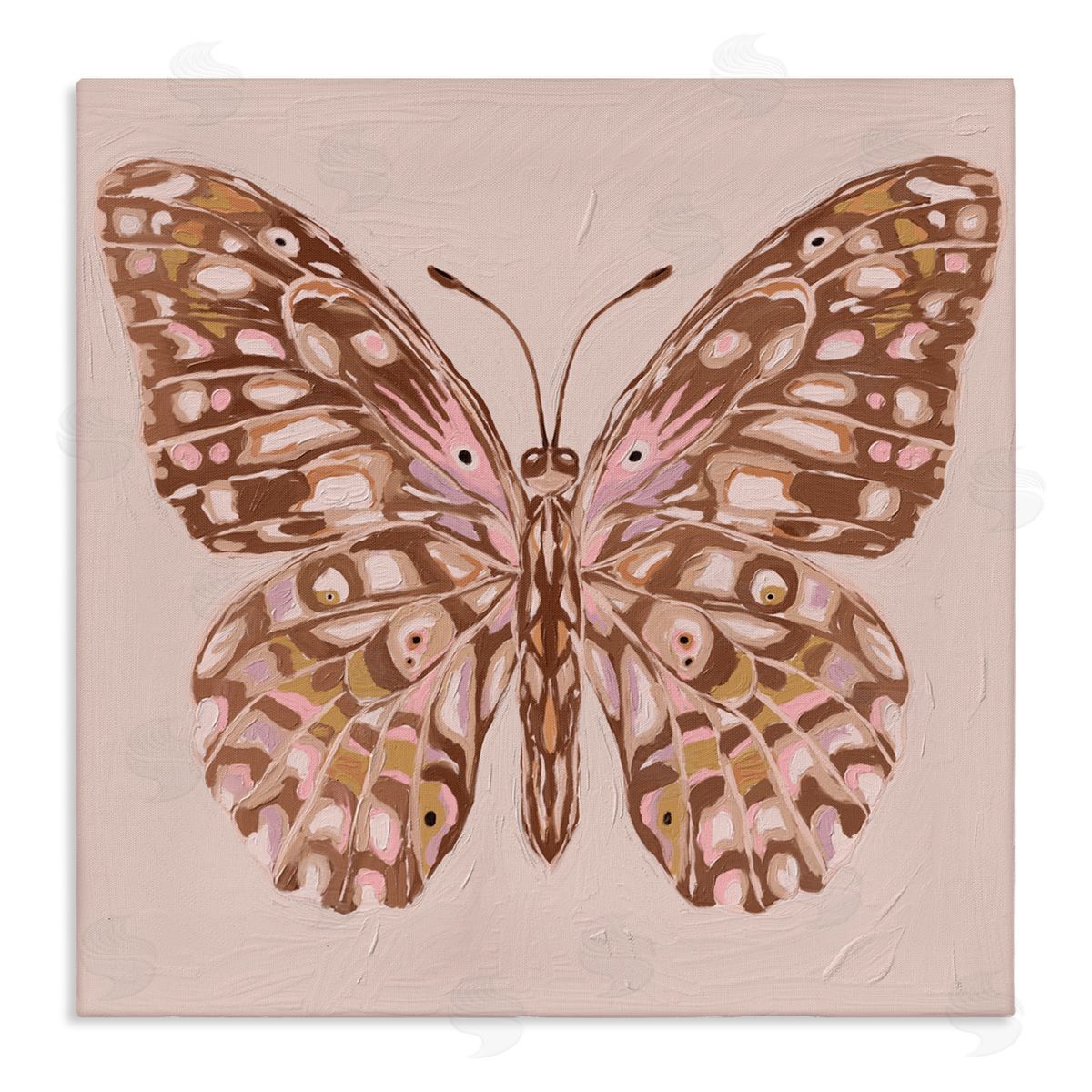 Anna Lischenko Butterfly Wings in Neutral Canvas Wall Art Print