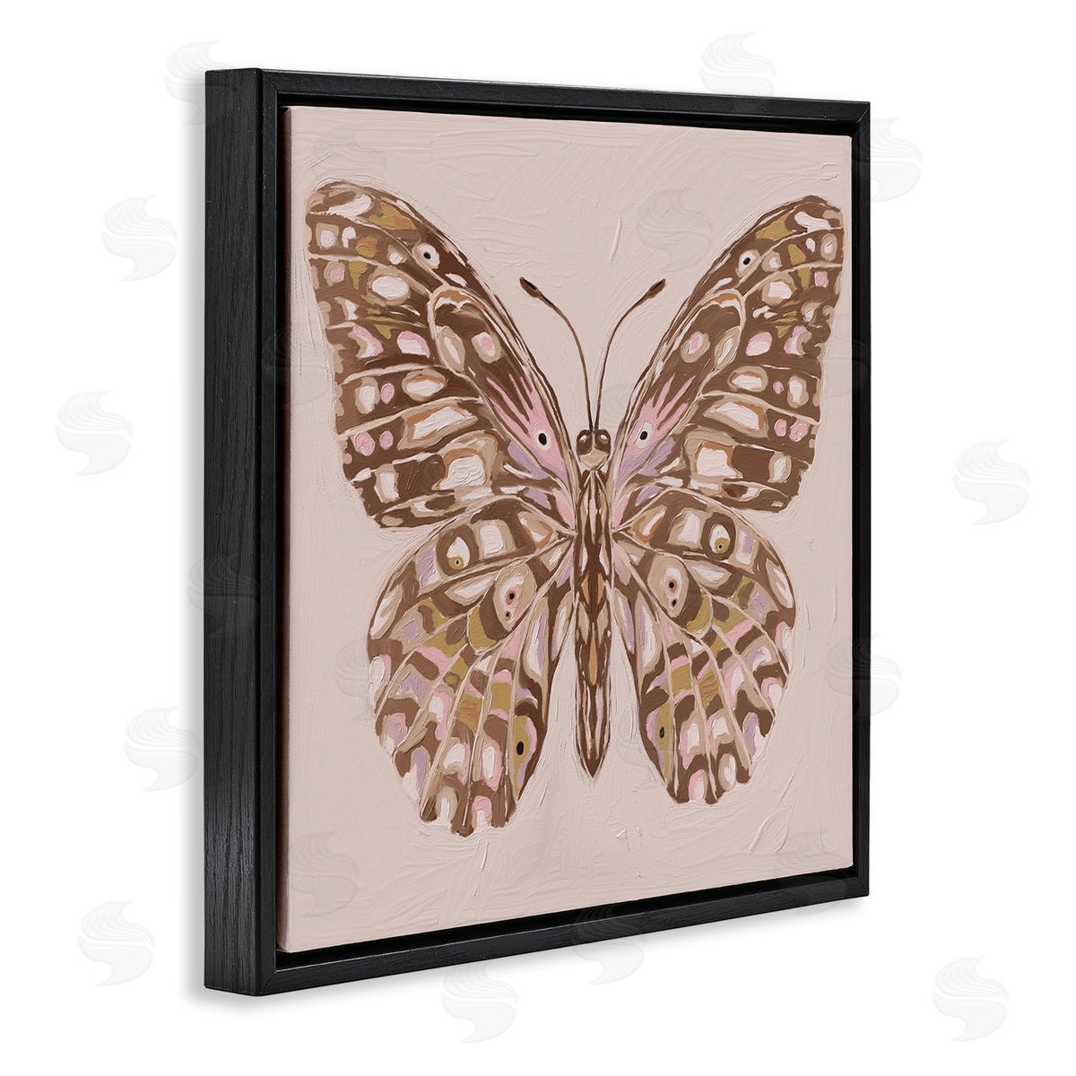 Anna Lischenko Butterfly Wings in Neutral Canvas Wall Art Print