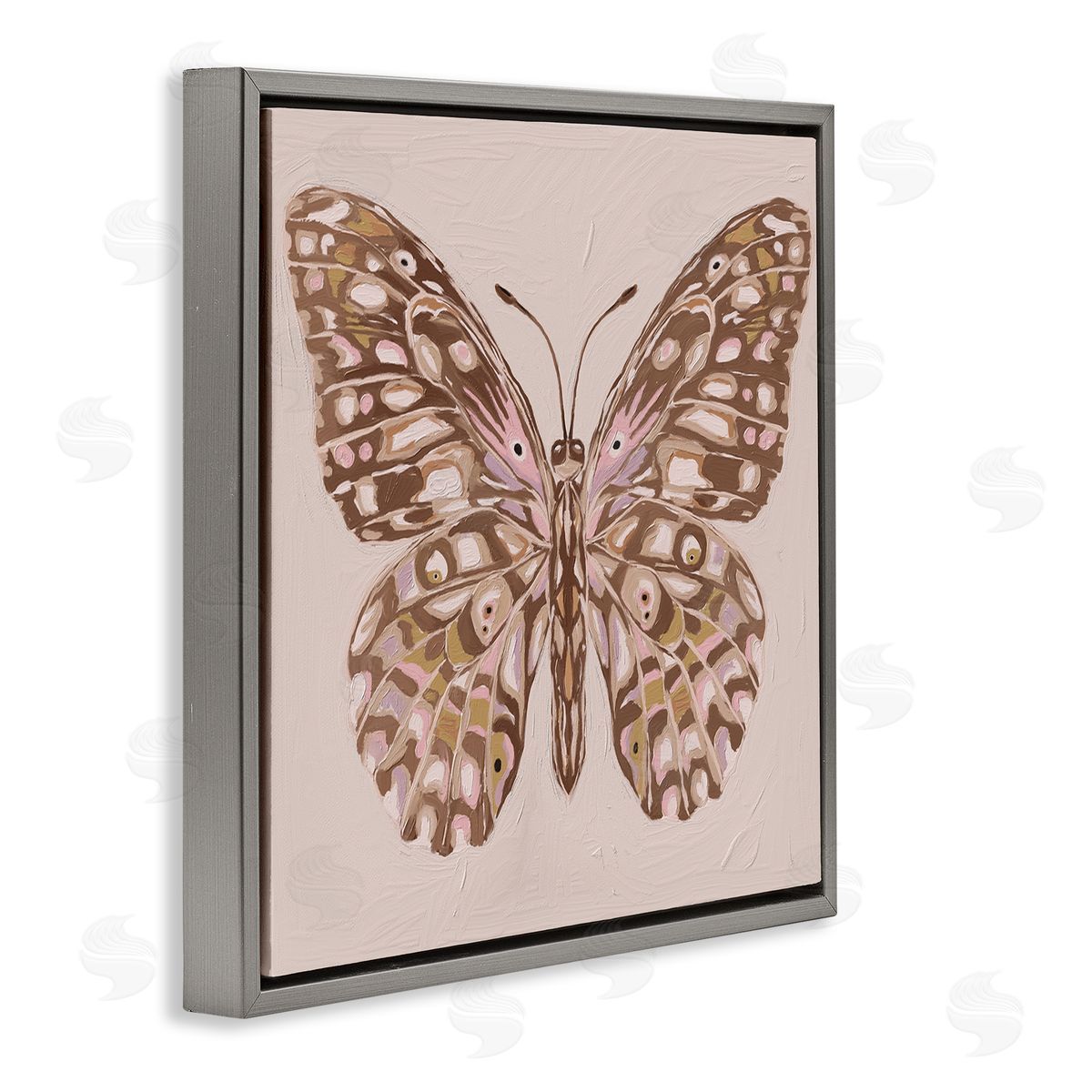 Anna Lischenko Butterfly Wings in Neutral Canvas Wall Art Print