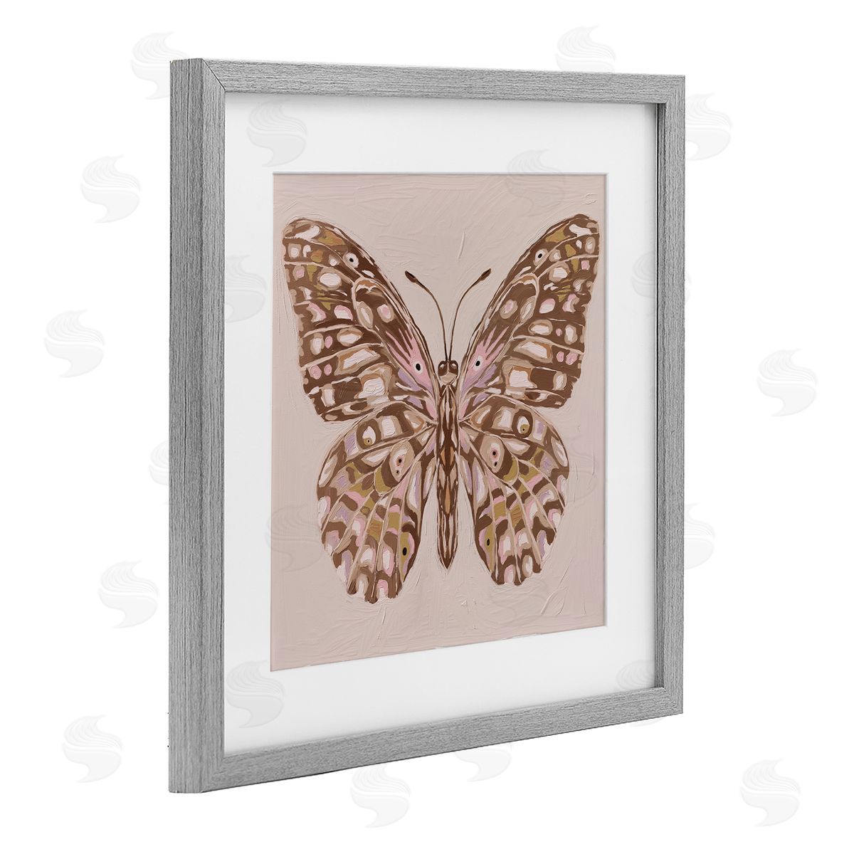 Anna Lischenko Butterfly Wings in Neutral Canvas Wall Art Print