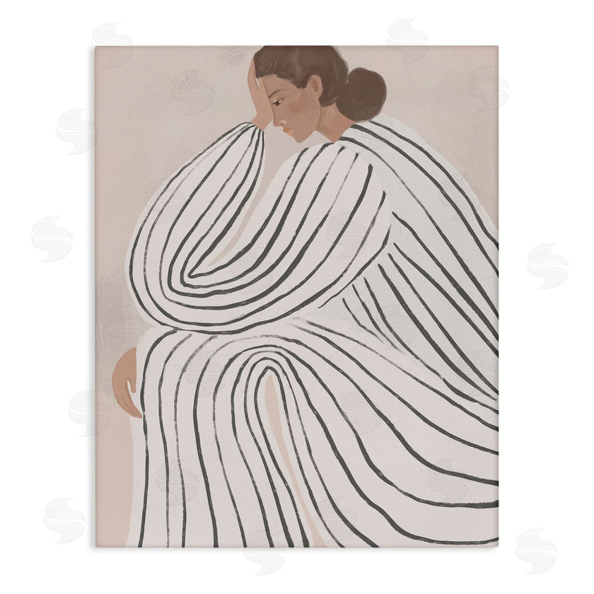 Anna Lischenko | Neutral Lady in Stripes