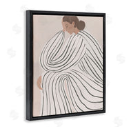 Anna Lischenko | Neutral Lady in Stripes