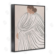 Anna Lischenko | Neutral Lady in Stripes