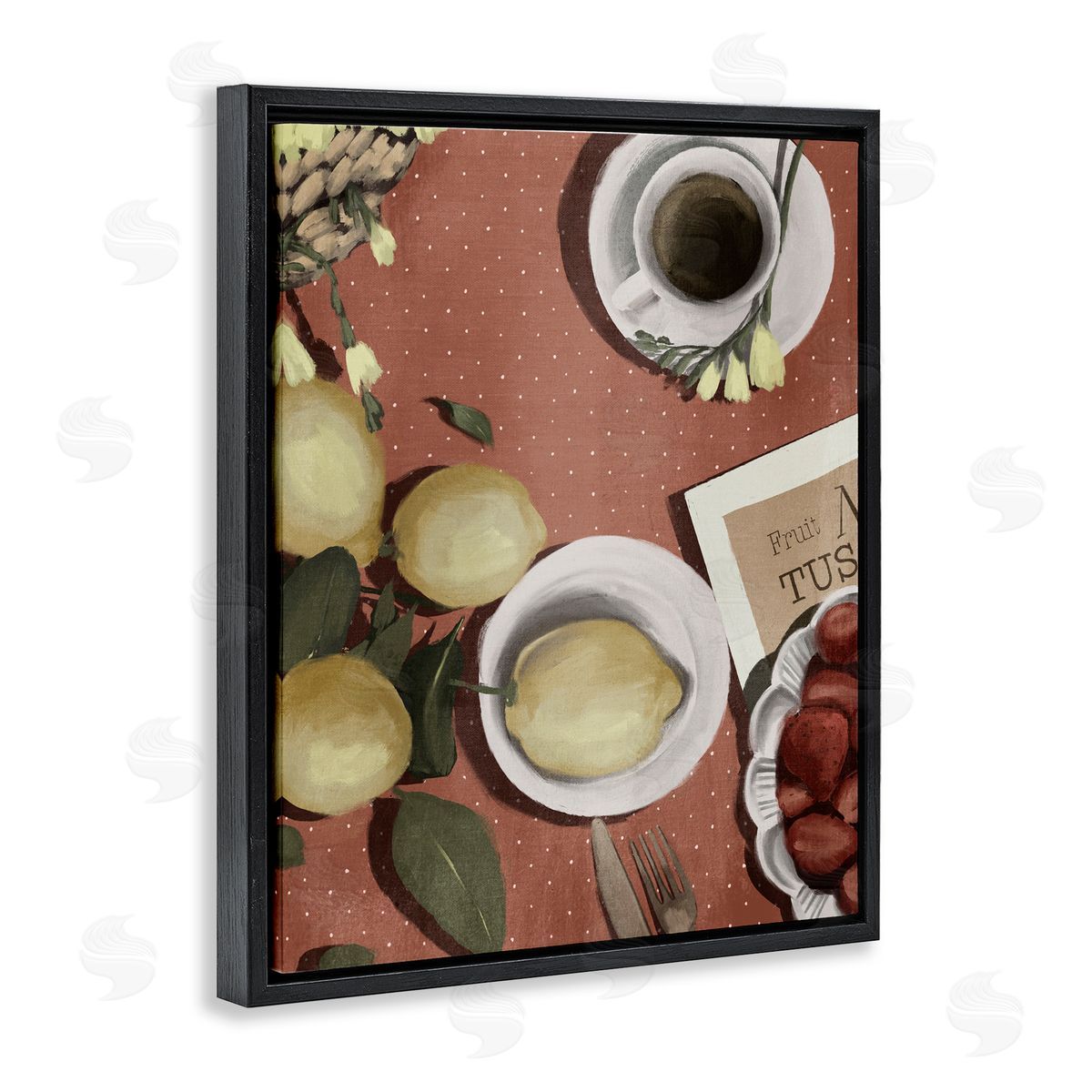 Anna Lischenko Italian Coffee & Fruit Canvas Wall Art Print