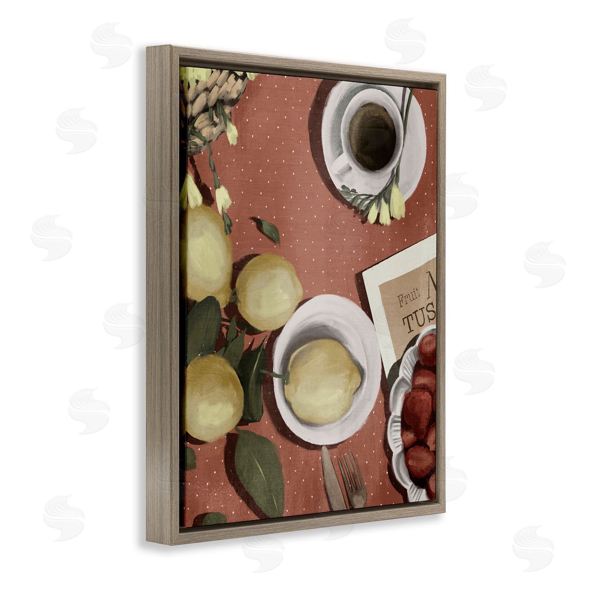 Anna Lischenko Italian Coffee & Fruit Canvas Wall Art Print