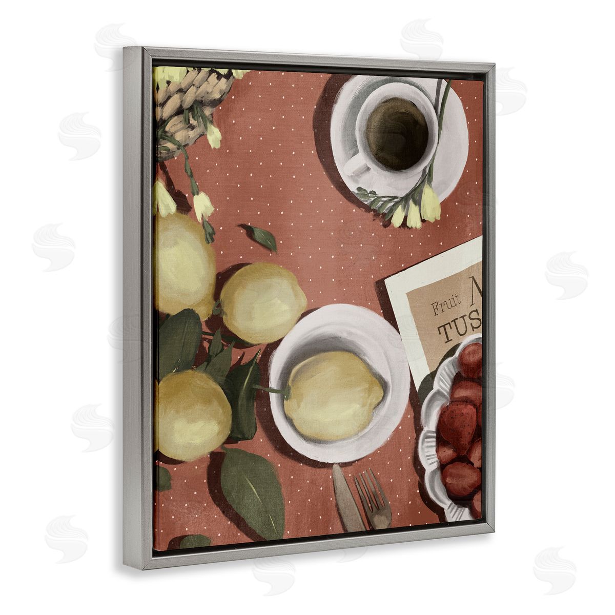 Anna Lischenko Italian Coffee & Fruit Canvas Wall Art Print