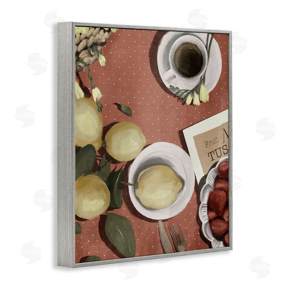 Anna Lischenko Italian Coffee & Fruit Canvas Wall Art Print