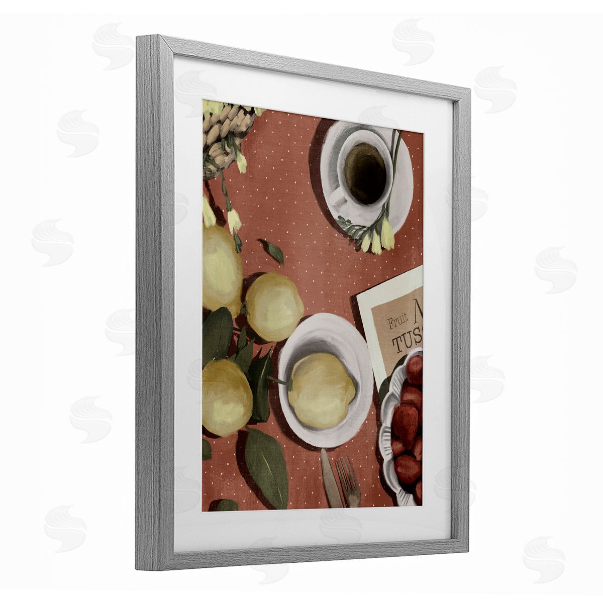 Anna Lischenko Italian Coffee & Fruit Canvas Wall Art Print