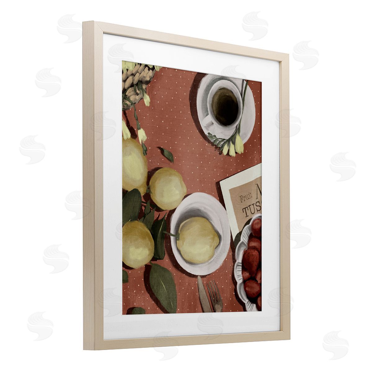 Anna Lischenko Italian Coffee & Fruit Canvas Wall Art Print