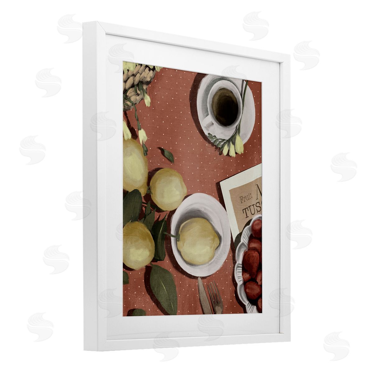 Anna Lischenko Italian Coffee & Fruit Canvas Wall Art Print