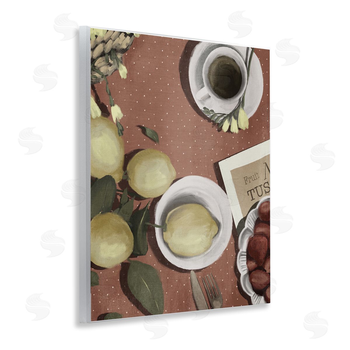 Anna Lischenko Italian Coffee & Fruit Canvas Wall Art Print