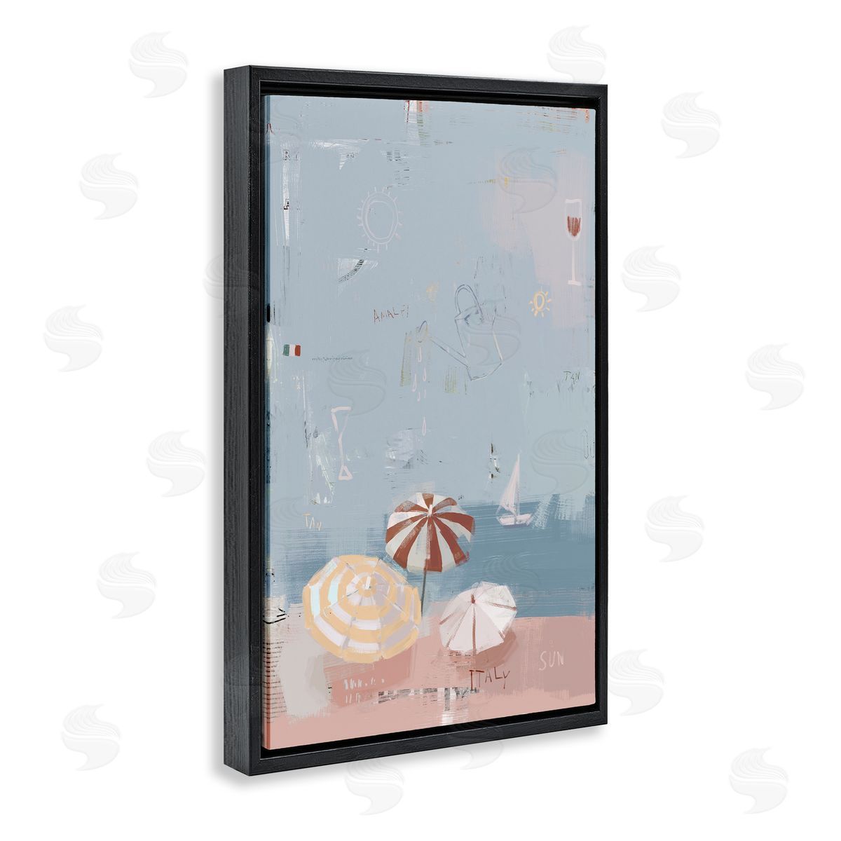 Anna Lischenko Abstract Coastal Beach Vacation Canvas Wall Art Print