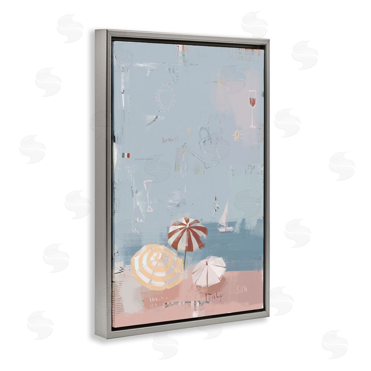 Anna Lischenko Abstract Coastal Beach Vacation Canvas Wall Art Print