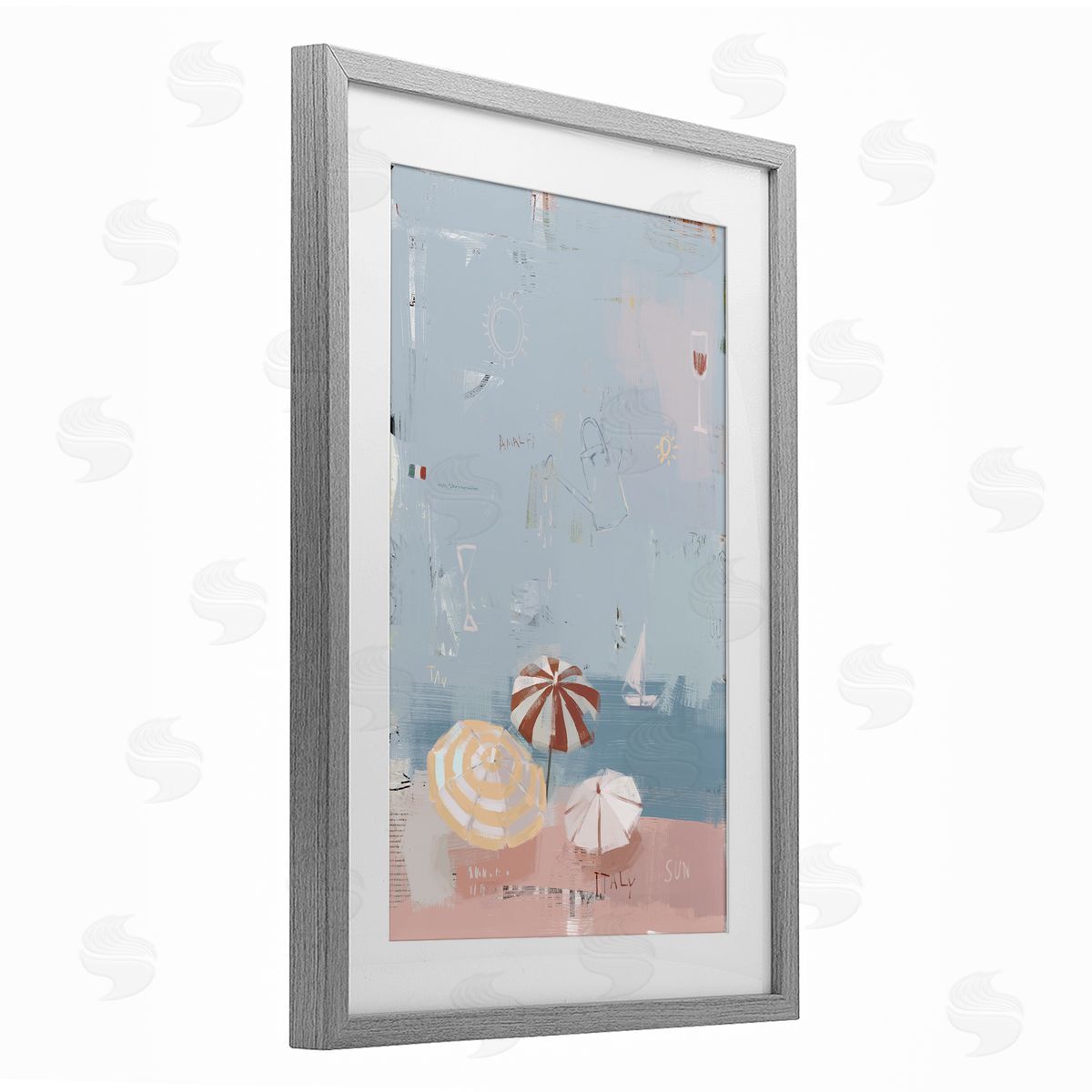 Anna Lischenko Abstract Coastal Beach Vacation Canvas Wall Art Print
