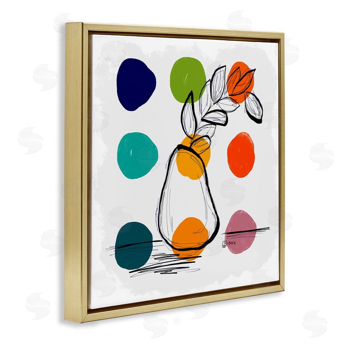 Beki Marquardt Botanical Pear Sketch Canvas Wall Art Print