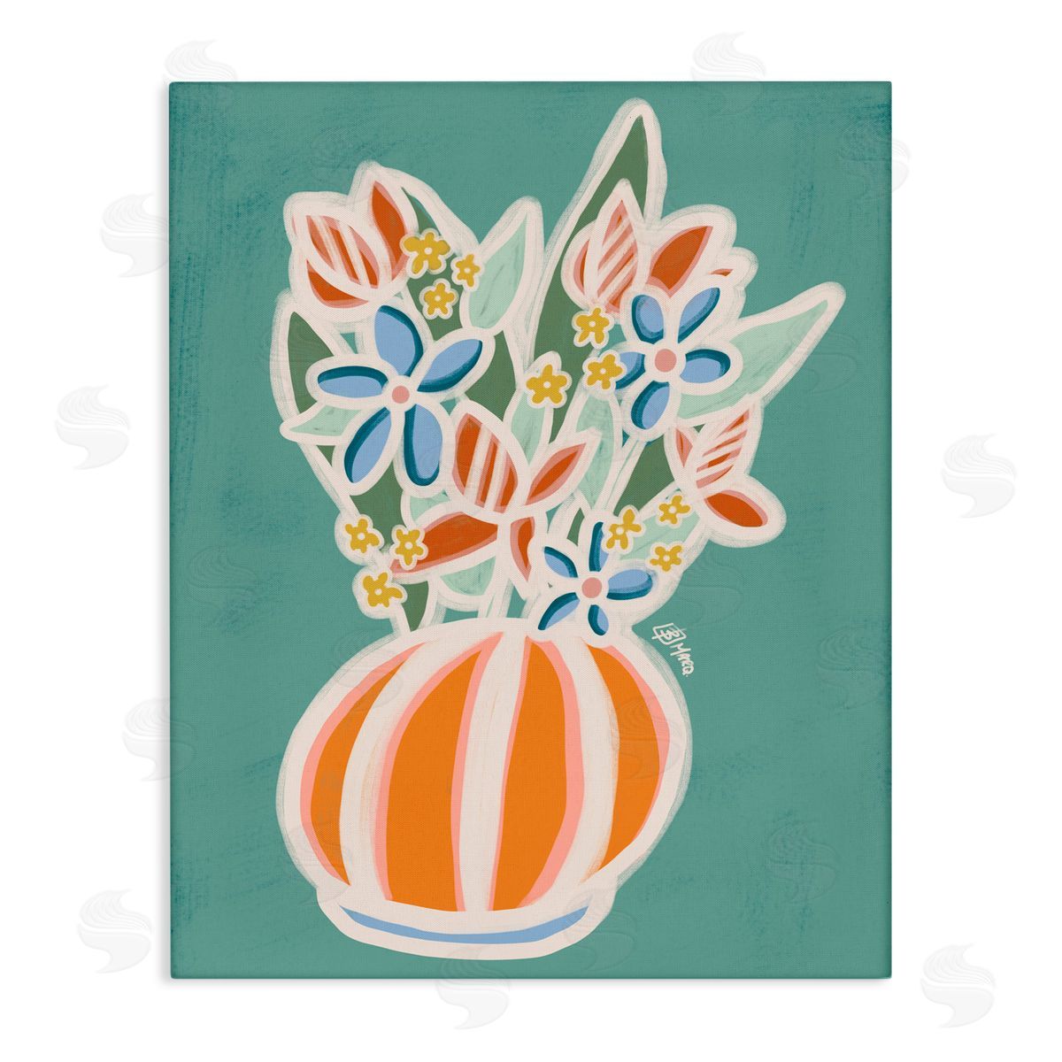 Beki Marquardt Nix Flower Bouquet Canvas Wall Art Print